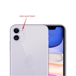 iPhone 12 Mini, Bagside Mikrofon stvfilter (Sort)