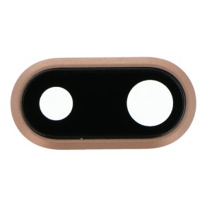 iPhone 8 Plus Bagkamera glas med ramme i guld