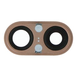 iPhone 8 Plus Bagkamera glas med ramme i guld