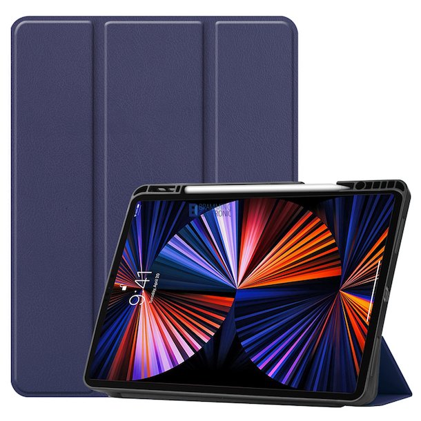 iPad Pro 12.9 2021 / 2022, Flip ldercover i Bl