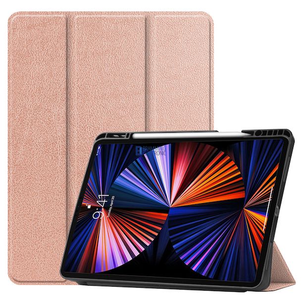 iPad Pro 12.9 2021 / 2022 Flip ldercover i Rosenguld