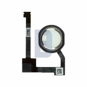 iPad Air 2 / Mini 4 Home knap komplet i Hvid/Slv