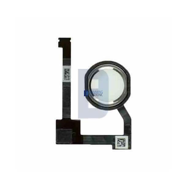 iPad Air 2 / Mini 4 Home knap komplet i Hvid/Slv