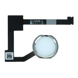 iPad Pro 12.9 (2015) Home knap komplet i Hvid/slv