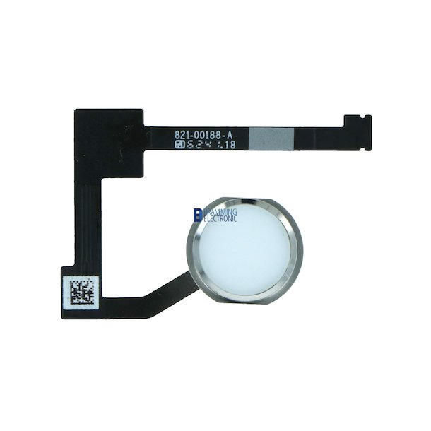 iPad Pro 12.9 (2015) Home knap komplet i Hvid/slv