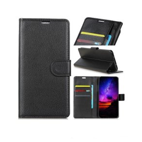 iPhone XR Ldercase til kreditkort i Sort