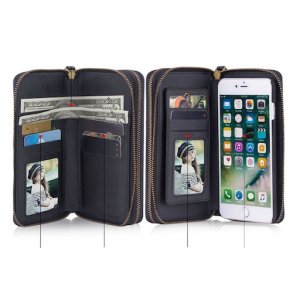 iPhone 6 / 6S Stor lderpung i Sort