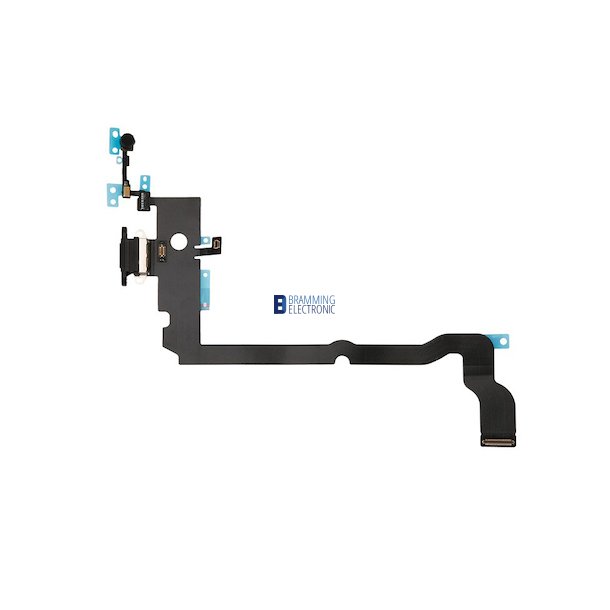 iPhone XS Max, Ladestik flex i Sort