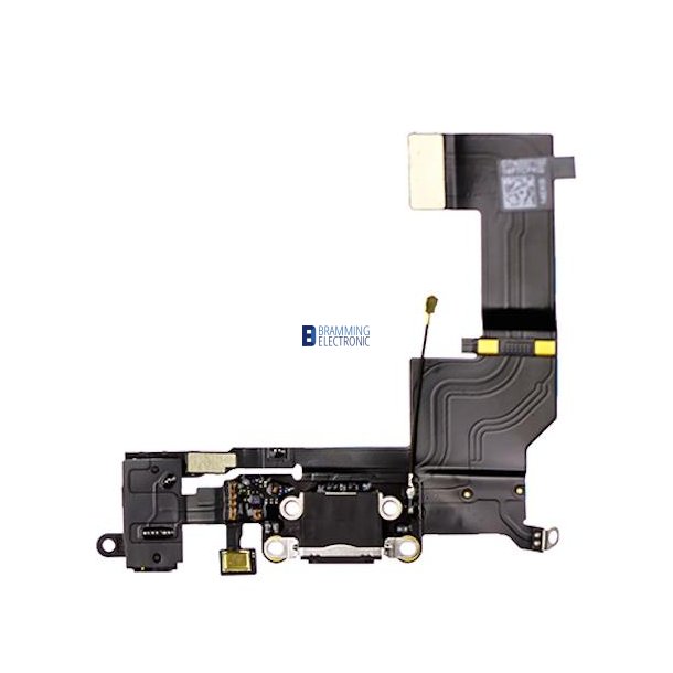 iPhone SE Lade dock flex + Mikrofon i Sort