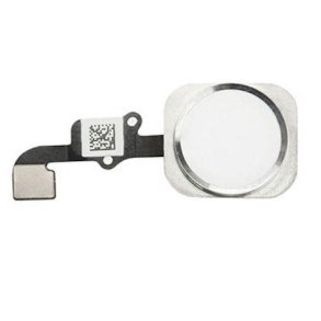 iPhone 6 Home knap flexkabel i Hvid/Slv