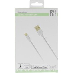 Opladerkabel Usb-A - Lightning, 3m, hvid