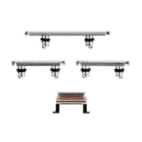 iPhone XS Max Side knapper (4 stk) i Slv