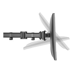 Dobbelt skrmarm 13-27  fuld bevgelse, sort