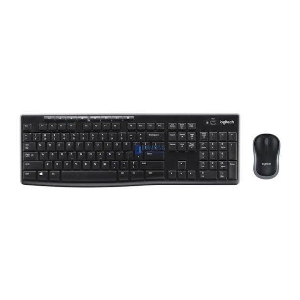 MK270 trdlst skrivebordsst, sort (nordisk) Tastatur+Mus