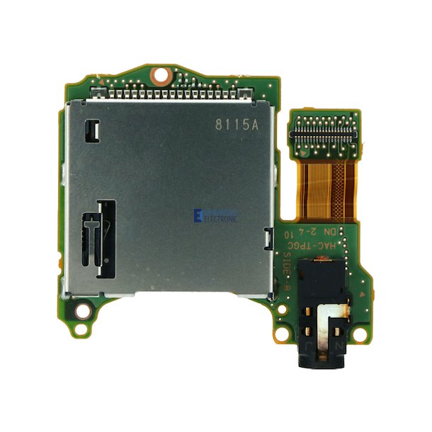 Nintendo Switch audio jack og spilkort lser