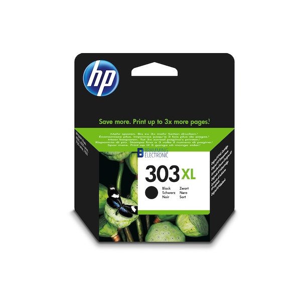 No303 XL Blk, Sort - HP Blk