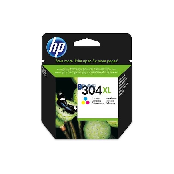 No304 XL Farve - HP Blk