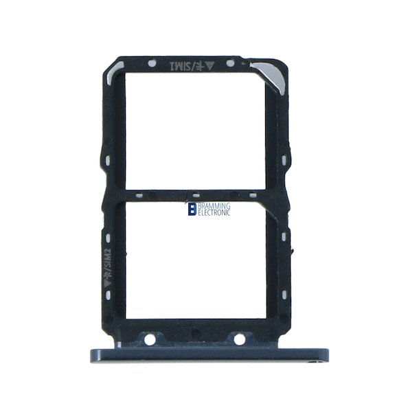 Huawei Nova 5T / Honor 20, SIMkort bakke i sort (Dual Card model)