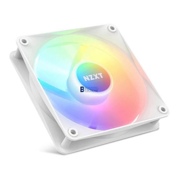 NZXT F Series, F120 RGB Core Fan 1-pack, Hvid, 120 mm