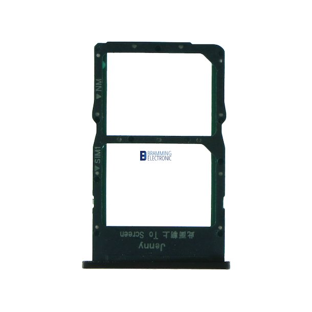 Huawei P40 Lite Simkort bakke i Sort (Dual sim)