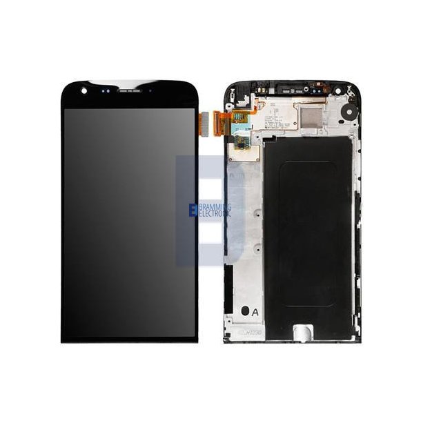 LG G5 skrm med ramme  i sort