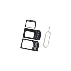 Noosy Simkort adaptor st i Sort