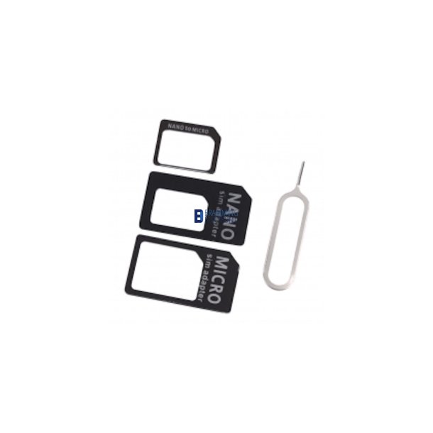 Noosy Simkort adaptor st i Sort