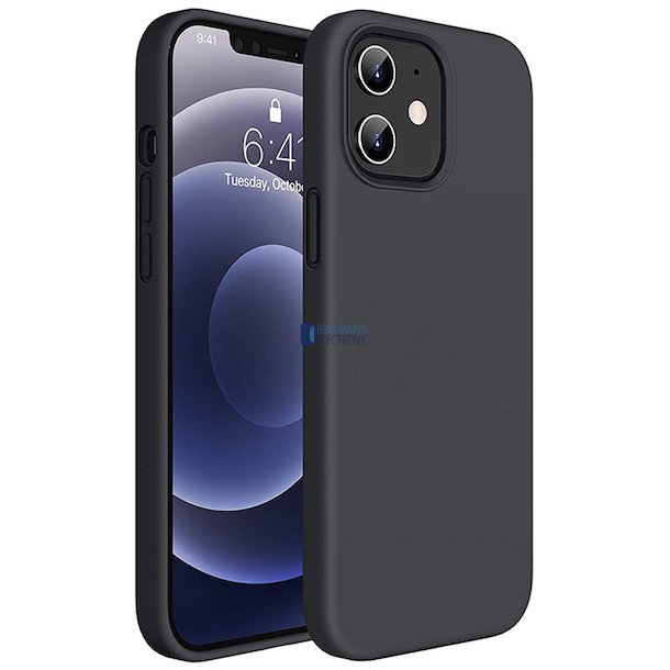 Silicone case - iPhone 11 i Sort