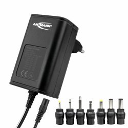 600mA Universal oplader (3V-12V) 7 forskellige stik.