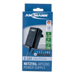 600mA Universal oplader (3V-12V) 7 forskellige stik.