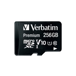 Verbatim Micro SDXC Card 256GB Class 10 w/adaptor