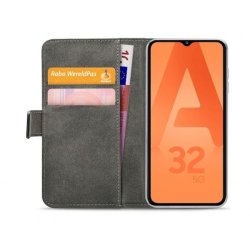 Samsung Galaxy A33 5G Ldercase til kreditkort i Sort