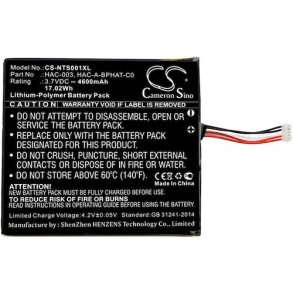 Nintendo Switch, Batteri