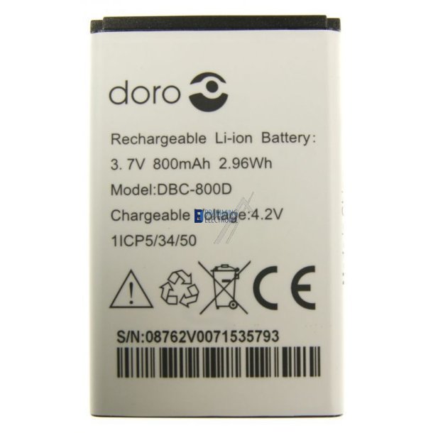 Doro DBC-800D, Batteri (Original)