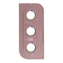 Samsung S21, Glasset foran bagkameraet med ramme i pink