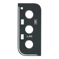 Samsung S21 Plus, Glasset foran bagkameraet med ramme i sort