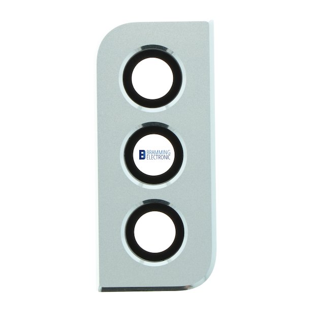 Samsung S21 Plus, Glasset foran bagkameraet med ramme i slv