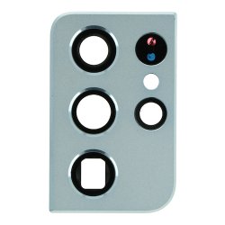 Samsung S21 Ultra Glasset foran bagkameraet med ramme i slv