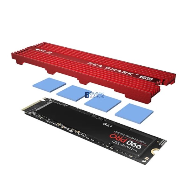 M.2 SSD Heatsink - Rd (Support PC &amp; PS5)