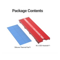 M.2 SSD Heatsink - Rd (Support PC &amp; PS5)