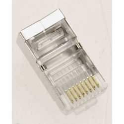 Modularstik 8/8 RJ45 Cat6 (til rund kabel) skrmet