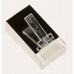 Modularstik 8/8 RJ45 Cat6 (til rund kabel) skrmet