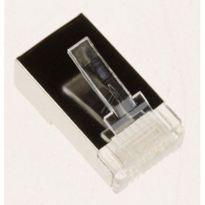 Modularstik 8/8 RJ45 Cat6 (til rund kabel) skrmet