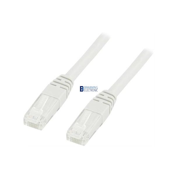 U/UTP Cat6 patchkabel, 0,5m, 250MHz, Delta-certificeret, LSZH, hvid