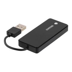 USB hub med fire USB-A 2.0-porte