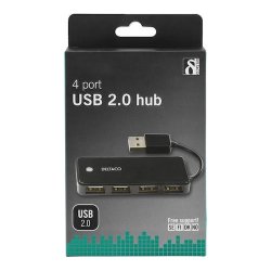 USB hub med fire USB-A 2.0-porte