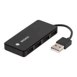 USB hub med fire USB-A 2.0-porte