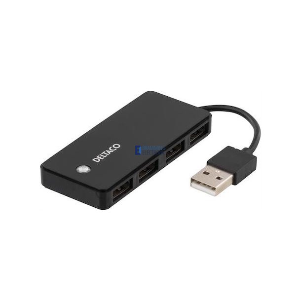 USB hub med fire USB-A 2.0-porte