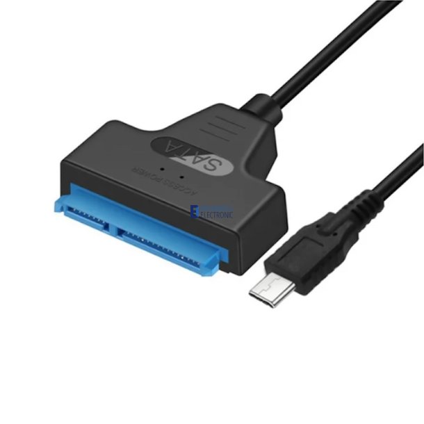 USB-C til SATA adapter - 22cm