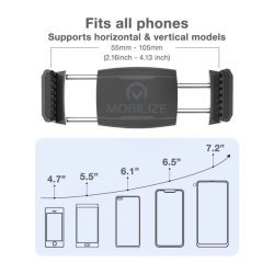 Telefonholder til bil med runde luftindtag (Round Air vents)